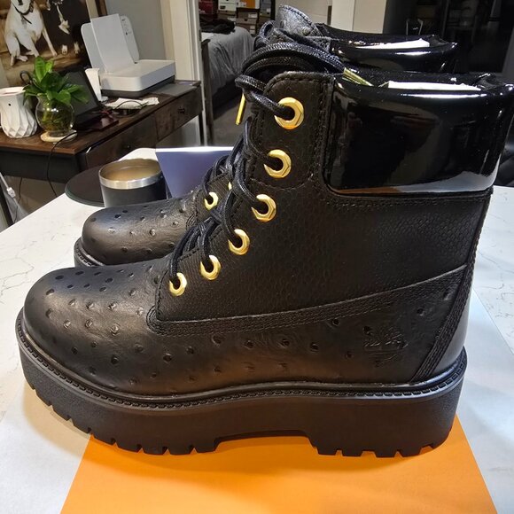 Timberland Stone Street 6 Inch Lace Waterproof Platform Boots WOMENS SIZE 7 NEW - Picture 1 of 16
